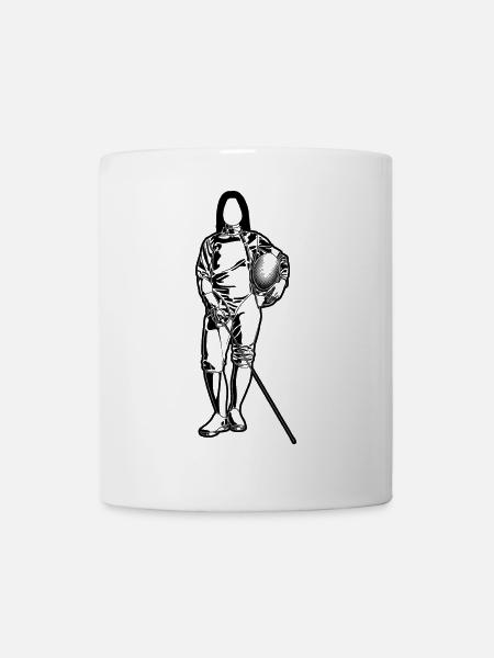 Fechterin - Tasse - Weiß