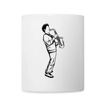 Saxophone Boy - Mug - white - Front