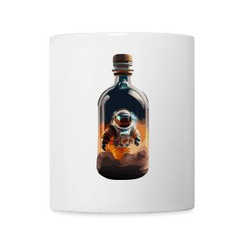 Astronaut in Flasche – Wüstenleuchten - Tasse - Weiß - Vorne