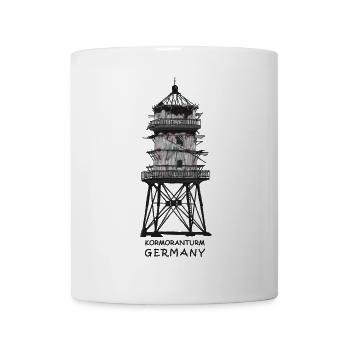 Tour du Cormoran, Vieux Phare, Côte de la Mer du Nord - Mug blanc - blanc - Devant