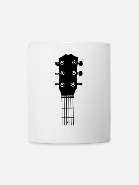 Gitarre Kopfplatte - Tasse - Weiß