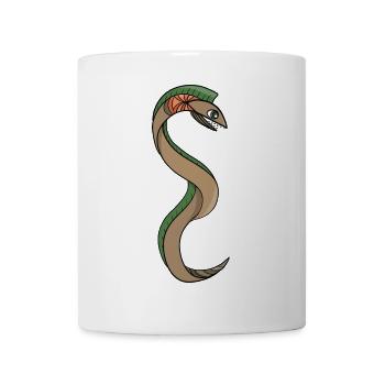 A Snake with sharp teeth - Mug - white - Front
