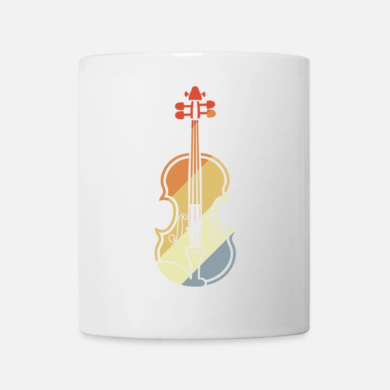 Violin Drawing Vintage - Mug - white