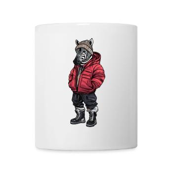 Mode d’hiver zébrée - Mug blanc - blanc - Devant