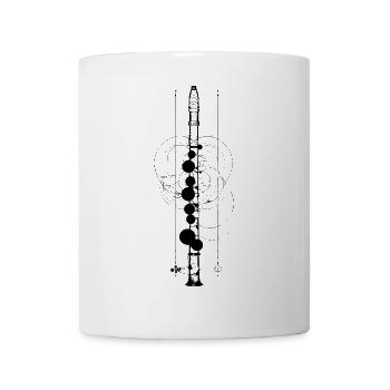 Croquis de flûte - Mug blanc - blanc - Devant