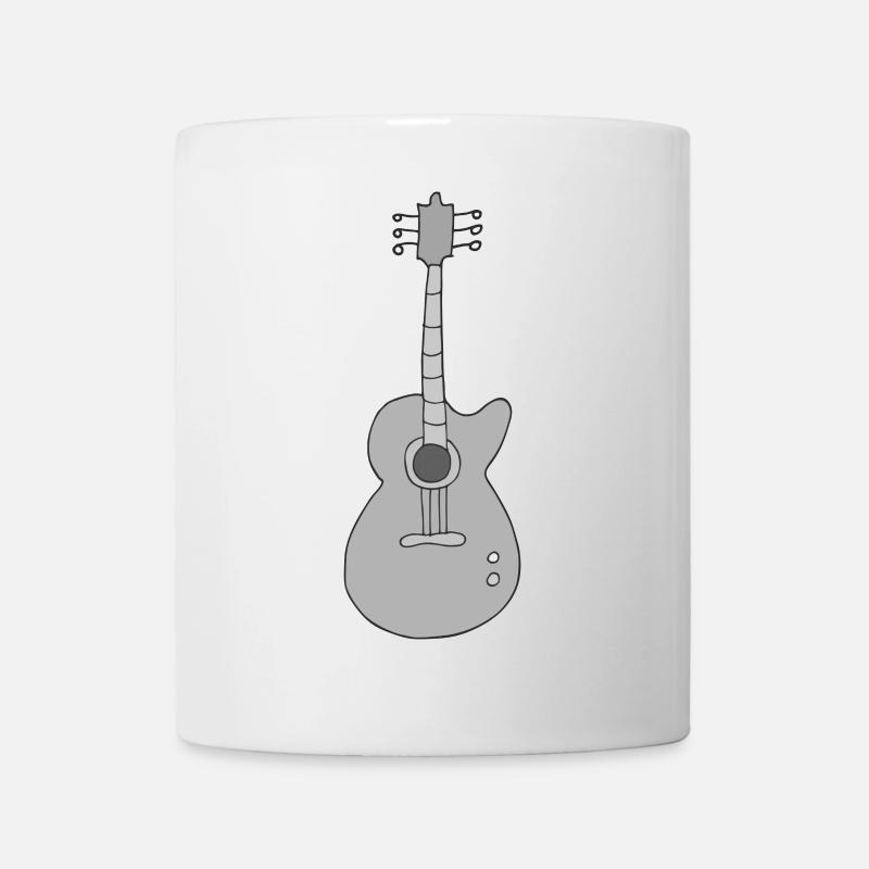 Guitare en gris - Mug blanc - blanc