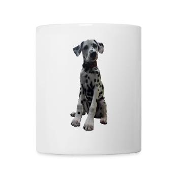 Dalmatian Puppy Pattern Contrast - Mug - white - Front
