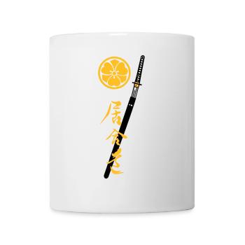 Iaido Kanji Katana & Mon - Tasse - Weiß - Vorne