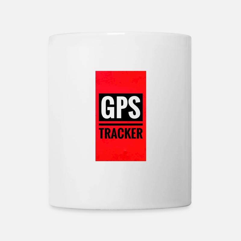 GPS Tracking Poster Style - Mug - white