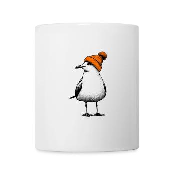 North Sea Harbor Moin Seagull Bonnet Orange - Mug blanc - blanc - Devant