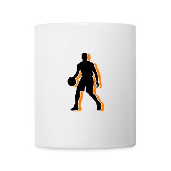 Symbole de joueur de basket-ball Joueur de basket-ball Homme - Mug blanc - blanc - Devant