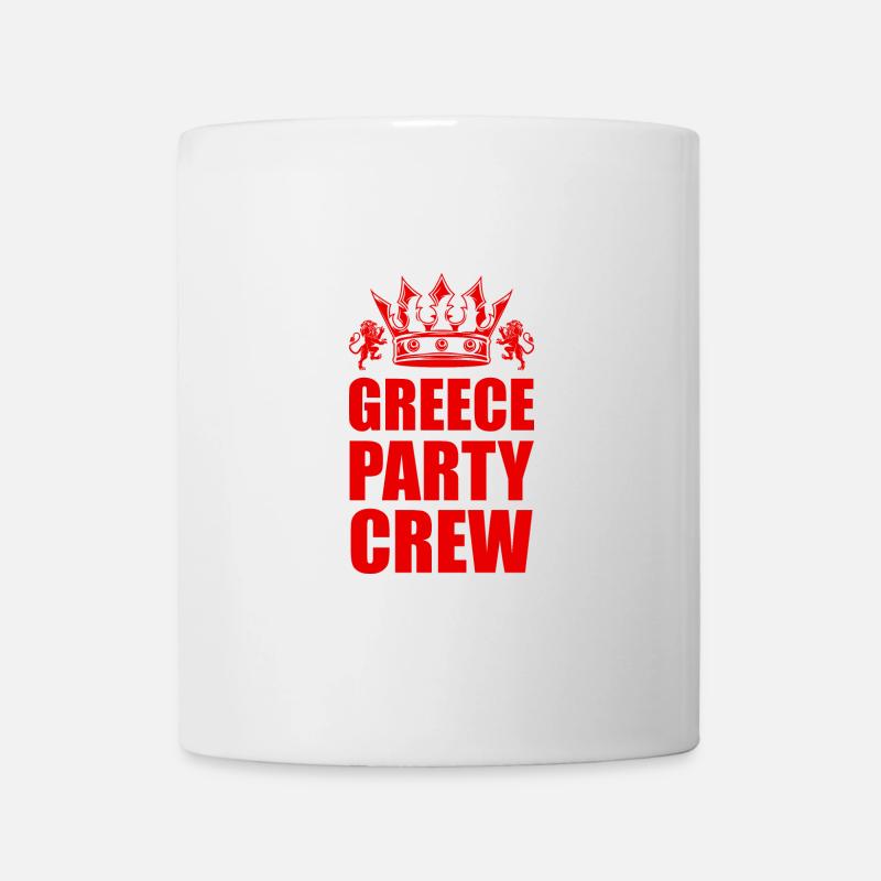 Voyage en équipe de fête en Grèce - Mug blanc - blanc