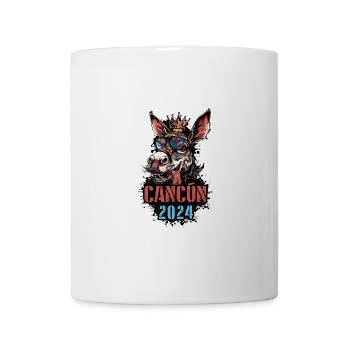 Cancun 2024 Âne des Fêtes - Mug blanc - blanc - Devant