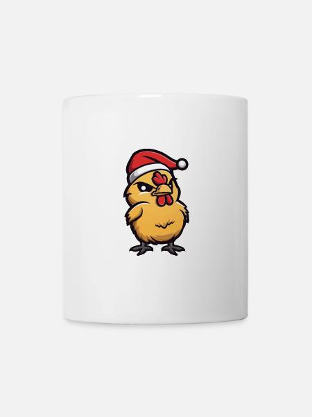 Huhn Weihnachten - Tasse - Weiß