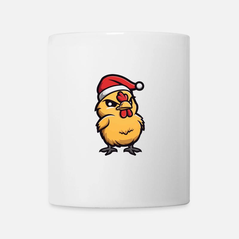 Huhn Weihnachten - Tasse - Weiß