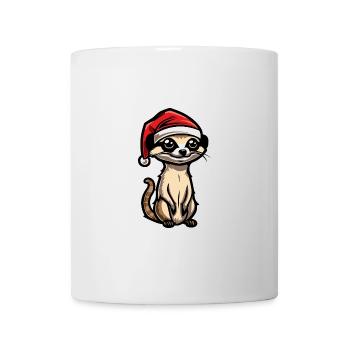 Suricate Noël - Mug blanc - blanc - Devant