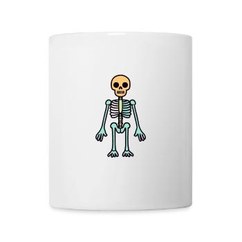 Skelett Lustig Halloween Comic - Tasse - Weiß - Vorne