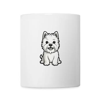 West Highland Terrier Chien Comic Baby - Mug blanc - blanc - Devant