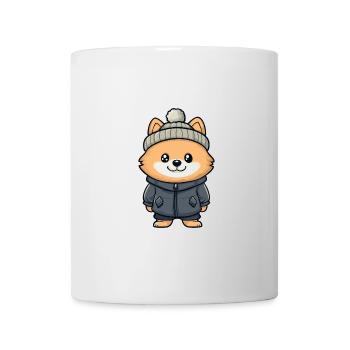 Pomeranian Dog Winter Pomeranian - Mug - white - Front