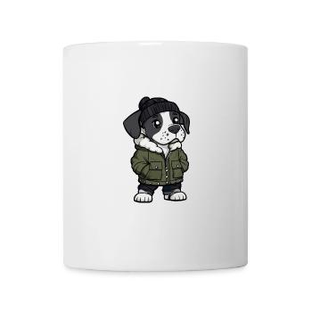 Great Dane Hund Winter - Tasse - Weiß - Vorne