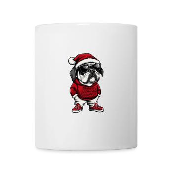 Mastiff Chien Noël Noël - Mug blanc - blanc - Devant