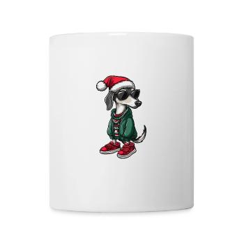 Greyhound Hund Weihnachten X-Mas - Tasse - Weiß - Vorne