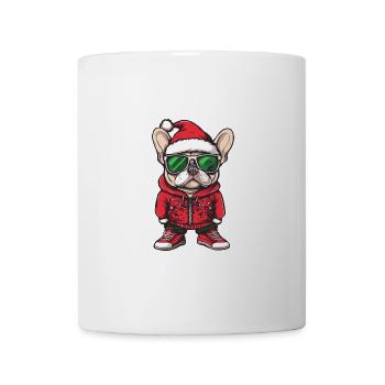Bouledogue Français Chien Noël Noël - Mug blanc - blanc - Devant
