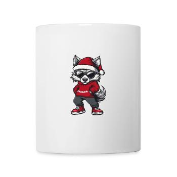 Loup Weihnachten Noël laid - Mug blanc - blanc - Devant