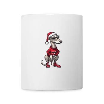 Greyhound Hund Weihnachten Ugly Christmas - Tasse - Weiß - Vorne