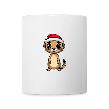Suricate Noël Noël - Mug blanc - blanc - Devant