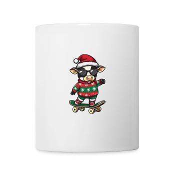 Kuh Weihnachten Lustig - Tasse - Weiß - Vorne