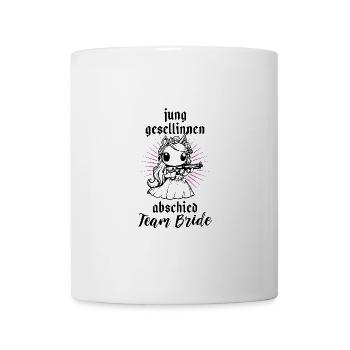 Junggesellinnen Abschied Einhorn Braut - Tasse - Weiß - Vorne