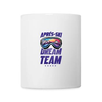 Équipe de rêve de l’après-ski - Mug blanc - blanc - Devant