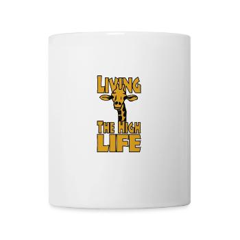 Giraffe Living The High Life - Mug - white - Front