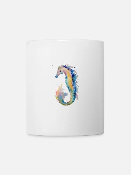 Seepferdchen - Tasse - Weiß
