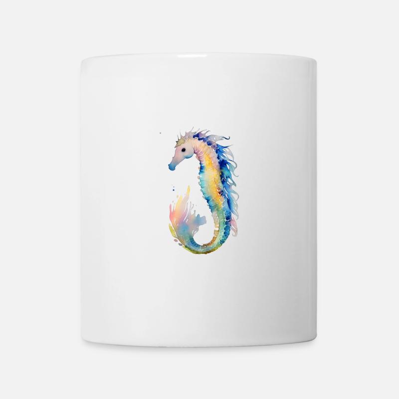 Seepferdchen - Tasse - Weiß
