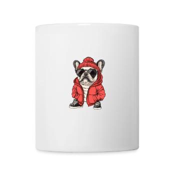 Buldog Français Chien Hiver - Mug blanc - blanc - Devant