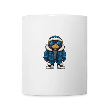 Bande dessinée Gorilla Winter - Mug blanc - blanc - Devant