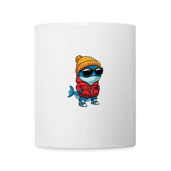 Baleine Hiver BD - Mug blanc - blanc - Devant