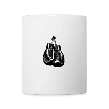 Classic boxing gloves in vintage boxer style - Mug - white - Front