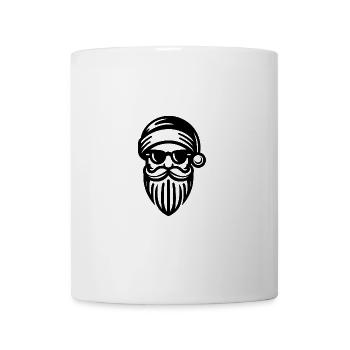 Cool Santa Claus with hat and sunglasses - Mug - white - Front