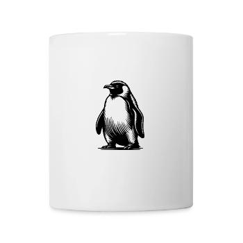 Kleiner niedlicher Pinguin Tattoo Illustration - Tasse - Weiß - Vorne