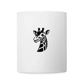 Lustige Giraffe Style Afrika Wildtiere Safari - Tasse - Weiß - Vorne