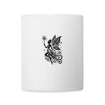 Fantasievolle Fee mit kunstvollen Flügeln - Tasse - Weiß - Vorne