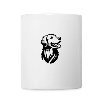 Portrait de chien Golden Retriever - Mug blanc - blanc - Devant