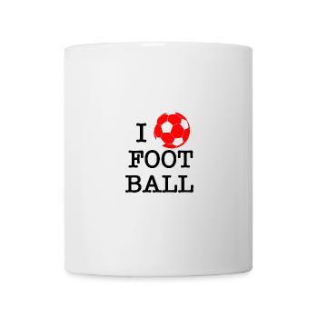 Ich liebe Fußball - Tasse - Weiß - Vorne