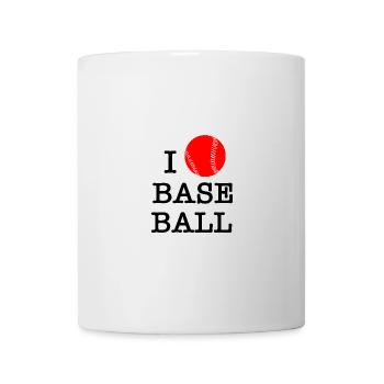 I love baseball - Mug - white - Front