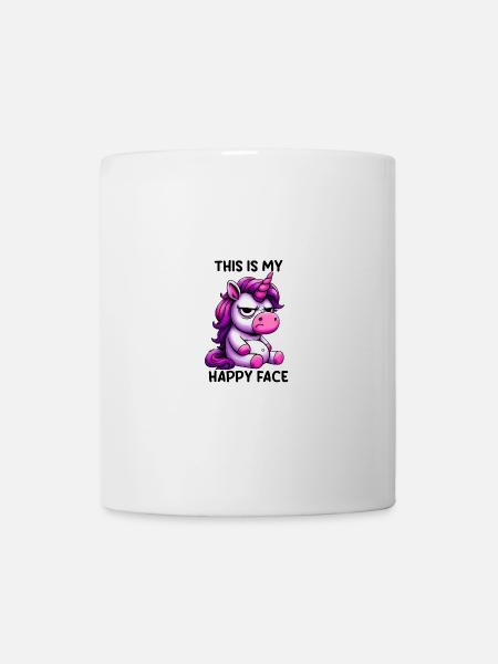 This Is My Happy Face - Tasse - Weiß