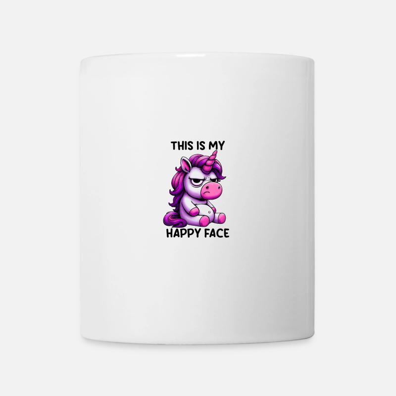 This Is My Happy Face - Tasse - Weiß