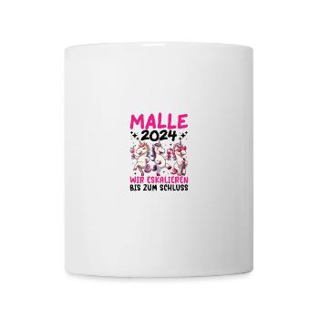 Malle 2024 Licorne Nous intensifions jusqu’à la fin - Mug blanc - blanc - Devant